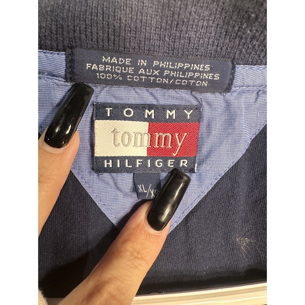 tommy hilfiger womens long sleeve collared shirt size XL extra large - Picture 2 of 3